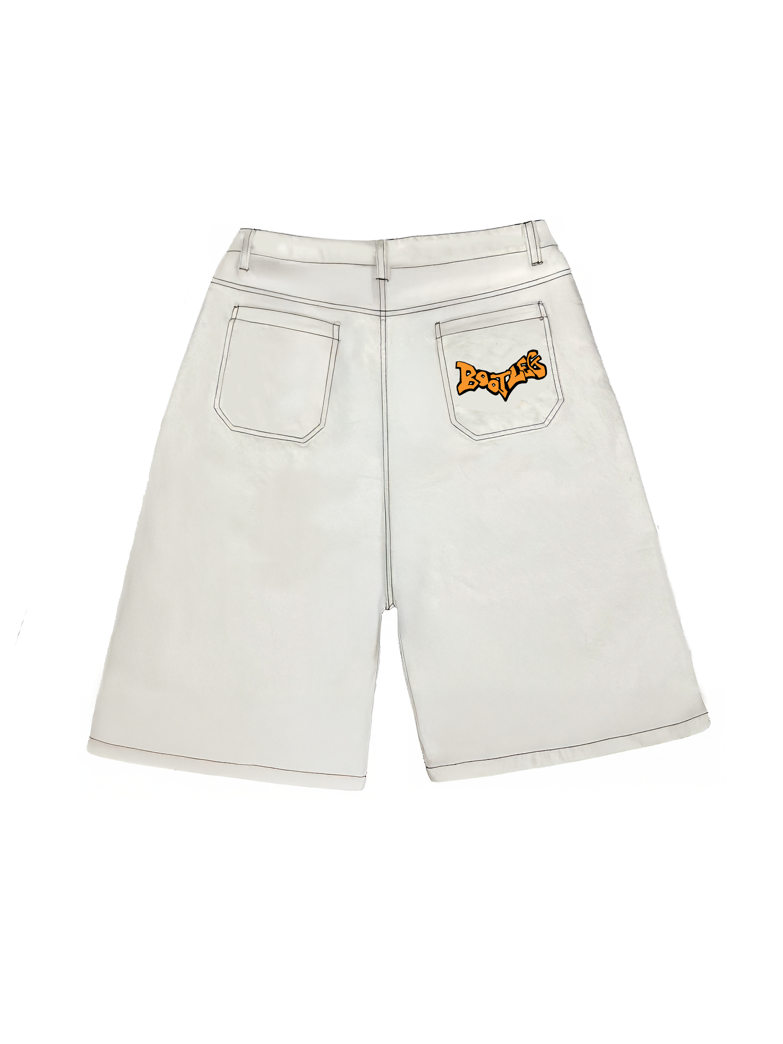 Chalks Baggy Denim Shorts - PREORDER